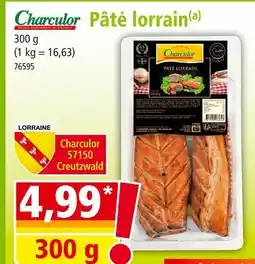 Norma CHARCULOR Pâté lorrain offre