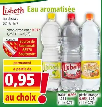 Norma LISBETH Eau aromatisée offre