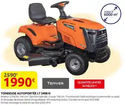 Rural Master Tondeuse autoportée LT 5408 H offre