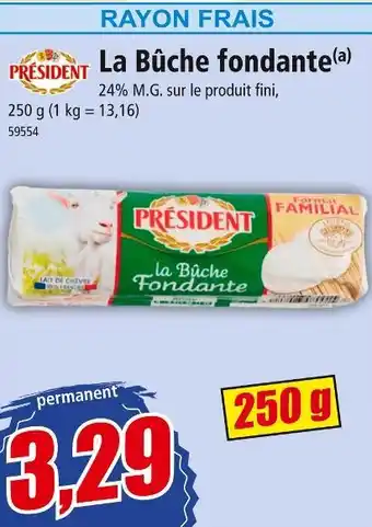 Norma Président La Bûche fondante offre