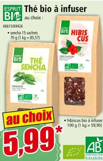 Norma Thé bio à infuser offre