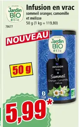 Norma JARDIN BIO ÉTIC Infusion en vrac offre