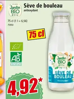 Norma JARDIN BIO ÉTIC Sève de bouleau offre