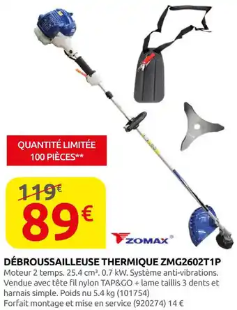 Rural Master Débroussailleuse thermique ZMG2602T1P offre