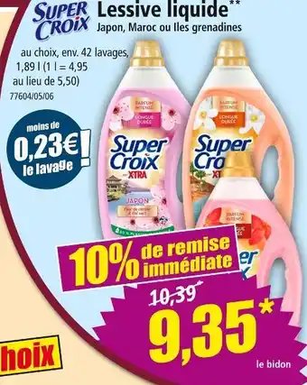 Norma Super Croix Lessive liquide offre