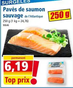 Norma Pavés de saumon sauvage offre