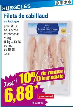 Norma Filets de cabillaud offre