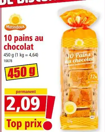 Norma MATINDOUX 10 pains au chocolat offre