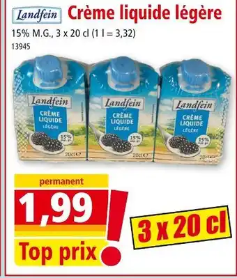 Norma LANDFEIN Crème liquide légère offre