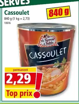 Norma LE TERROIR DE DE TABLE Cassoulet offre