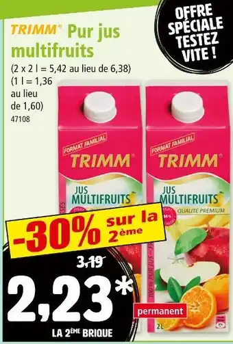 Norma TRIMM Pur jus multifruits offre