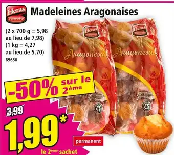 Norma HERAS Madeleines Aragoneses offre