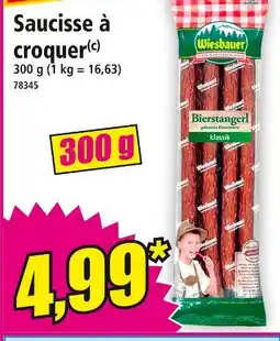 Norma Wiesbauer Saucisse à croquer offre