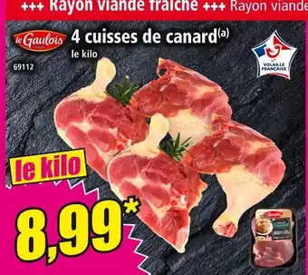 Norma LE GAULOIS 4 cuisses de canard offre