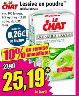 Norma LE CHAT Lessive en poudre au bicarbonate offre