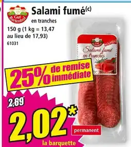 Norma Gut Bartenhof Salami fumé offre