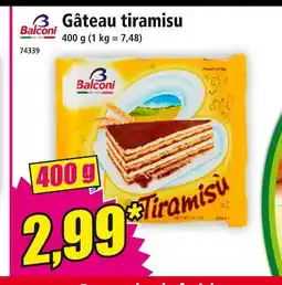 Norma BALCONI Gâteau tiramisu offre