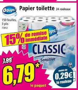 Norma OOOPS! Papier toilette offre