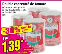 Norma DIAGUARO Double concentré de tomate offre