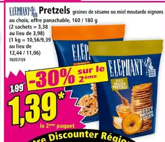 Norma ELEPHANT Pretzels offre