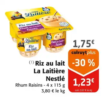 Colruyt NESTLÉ Riz au lait La Laitière offre