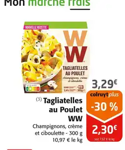 Colruyt WW Tagliatelles au Poulet offre