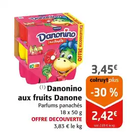 Colruyt Danone Danonino aux fruits offre