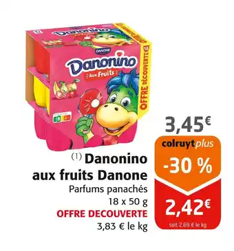 Colruyt Danone Danonino aux fruits offre