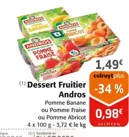 Colruyt Andros Dessert fruitier offre