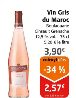 Colruyt Boulaouane Vin Gris du Maroc offre