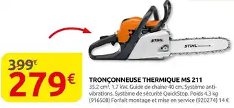 Rural Master Tronçonneuse thermique ms 211 offre