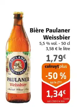 Colruyt Paulaner Bière Weissbier offre