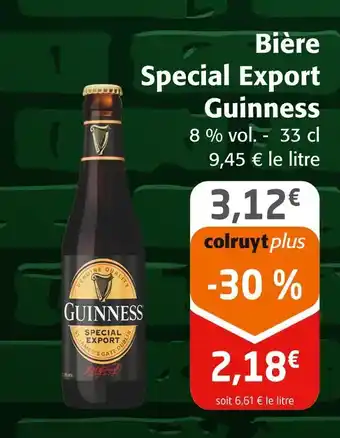 Colruyt GUINNESS Bière special export offre