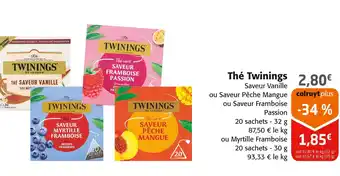 Colruyt TWININGS Thé offre