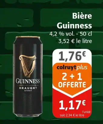 Colruyt GUINESS Bière offre