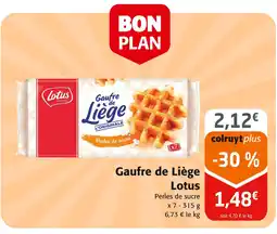 Colruyt LOTUS Gaufre de Liège offre