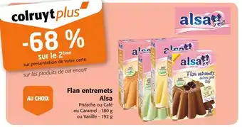 Colruyt Alsa Flan entremets offre