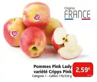 Colruyt Pommes Pink Lady variété Cripps Pink offre