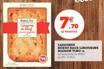 Utile Lasagnes boeuf race limousine maison tino offre