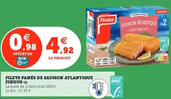 Utile Filets panés de saumon atlantique findus offre