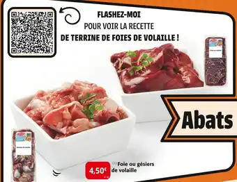 Colruyt Le Gaulois Foie ou gésiers de volaille offre