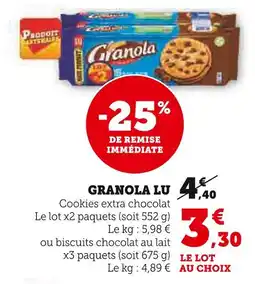 Super U LU Granola offre