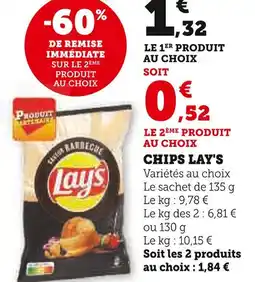 Super U Lay's Chips offre