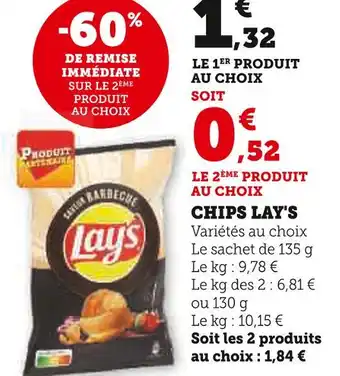 Super U Lay's Chips offre