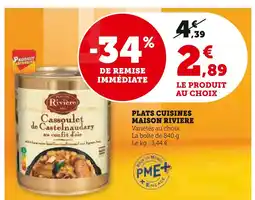 Super U Maison Riviere Plats cuisines offre