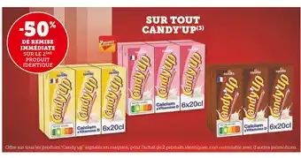 Super U Candia -50% de remise immédiate sur le 2ème produit identique sur tous Candy'Up offre