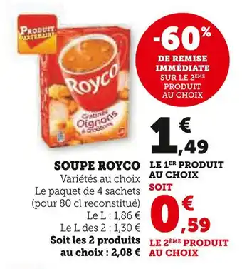 Super U Royco Soupe offre