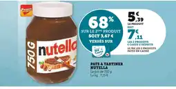 Super U Nutella Pate a tartiner offre