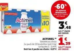 Super U Actimel offre