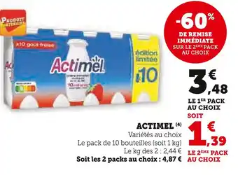 Super U Actimel offre